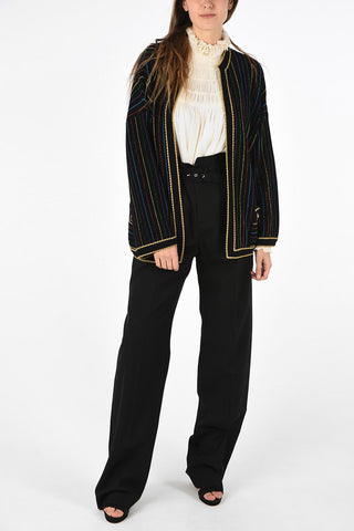 awning striped lurex blazer