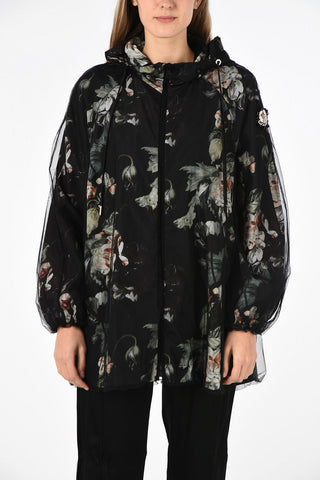 GENIUS SIMONE ROCHA 4 giubbotto con cappuccio stampa floreale