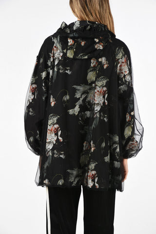 GENIUS SIMONE ROCHA 4 giubbotto con cappuccio stampa floreale