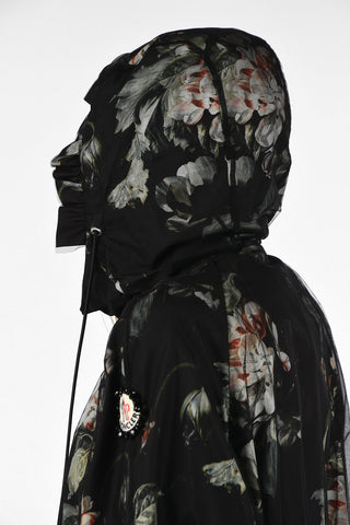 GENIUS SIMONE ROCHA 4 giubbotto con cappuccio stampa floreale