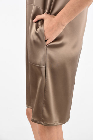 Side Pockets shift dress with Sequin Details