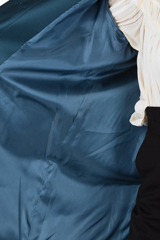 balmacaan coat with Jewel Collar