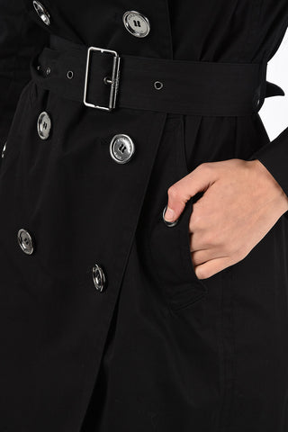 trench doppiopetto in Cotone con Cintura