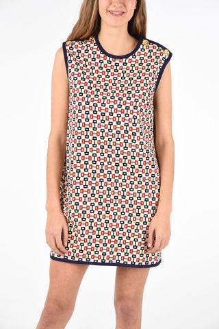 mini dress with Golden Buttons