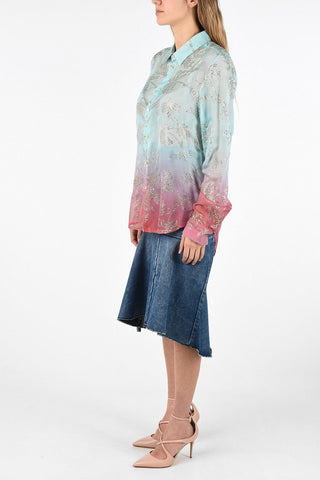 Silk blurred Blouse with Glitter Details