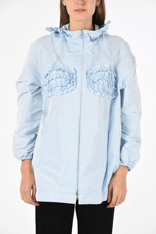 ruffled NERVILIA Jacket with Hood