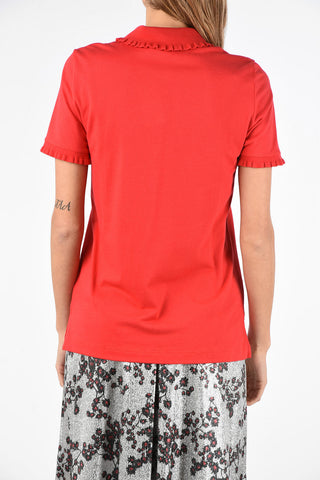 ruffled polo top