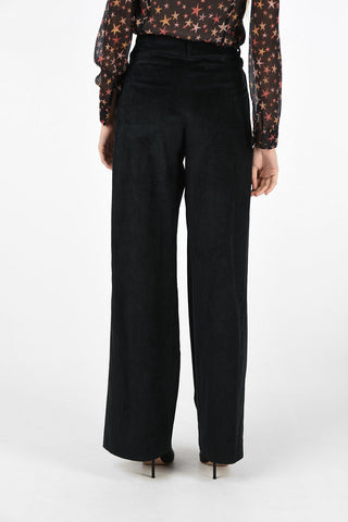 pantalone palazzo in velluto a coste