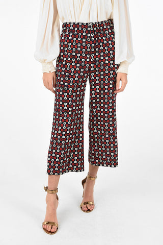 high-rise waist drawstring waist capri pants