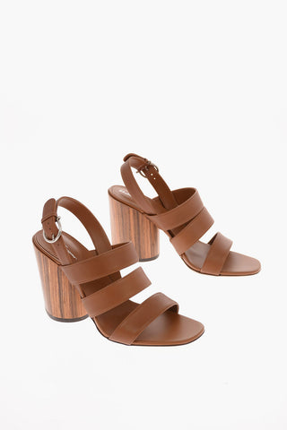 Sandali in Pelle TREZZE con Tacco Spesso 8.5 Cm