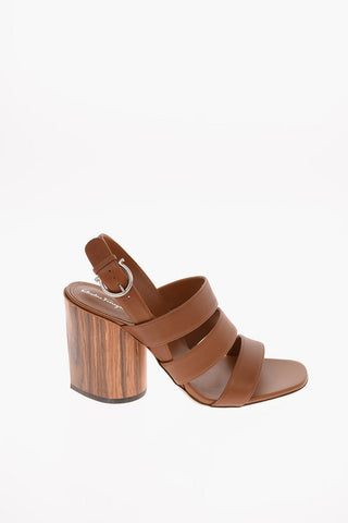 Sandali in Pelle TREZZE con Tacco Spesso 8.5 Cm