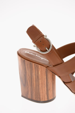 Sandali in Pelle TREZZE con Tacco Spesso 8.5 Cm