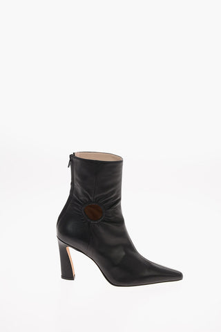 9 cm leather FORY WINDOW High heel ankle boots