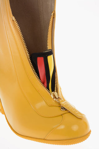 7cm Rubber Boots with Zip