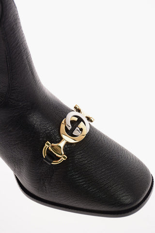7.5 cm leather two tones Boots