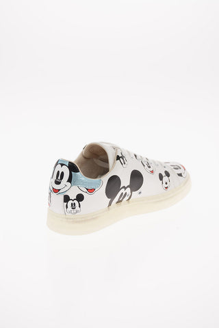 DISNEY Micky Mouse Print Leather ACTION Sneakers