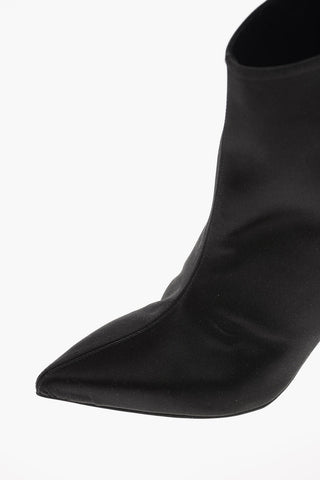 Satin ALEXLOW Pull On Booties 9cm
