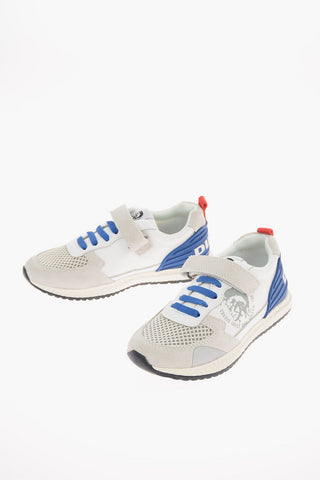Suede Leather and Fabric SN RUNNER 01 LC YO Sneaker