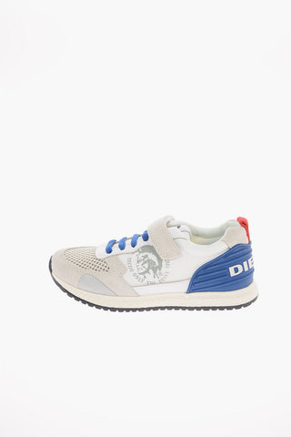 Suede Leather and Fabric SN RUNNER 01 LC YO Sneaker