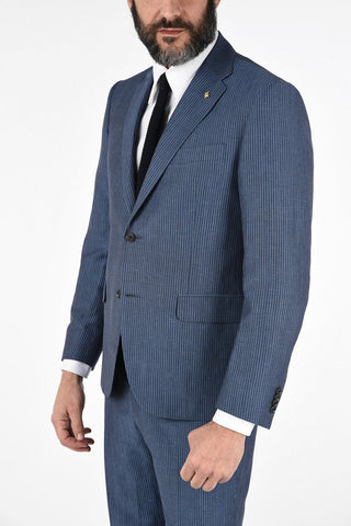 CC COLLECTION abito RIGHT 2 bottoni gessato due spacchi