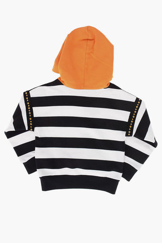 Hooded Striped Sweatshirt