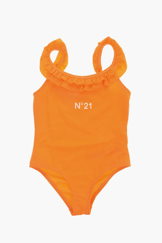 Costume Intero con Stampa Logo
