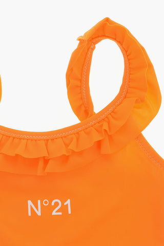 Costume Intero con Stampa Logo