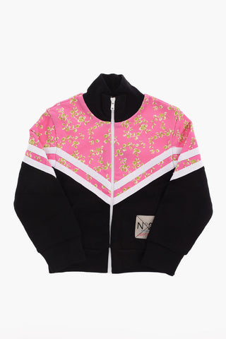 Felpa Fantasia Floreale con Zip