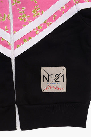 Felpa Fantasia Floreale con Zip