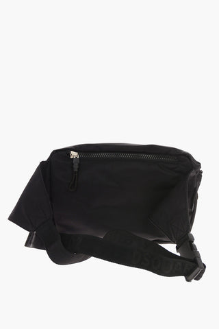 Logo Print Fabric Bum Bag