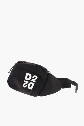 Logo Print Fabric Bum Bag