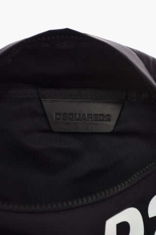 Logo Print Fabric Bum Bag
