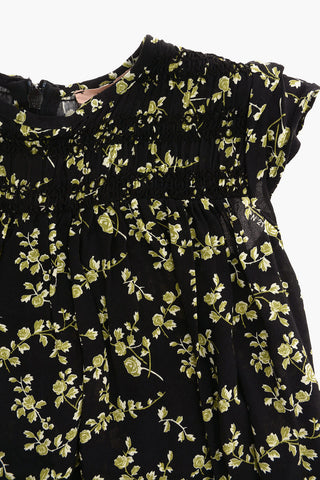Floral Print Dress with Bow