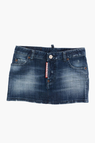 Stretch Denim Skirt