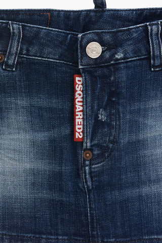 Stretch Denim Skirt