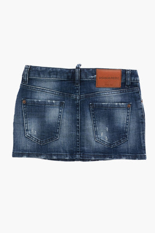 Stretch Denim Skirt