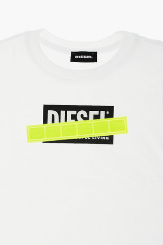 T-Shirt TJUSTDIE Girocollo con Stampa Logo