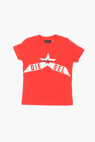 Logo Print TDIEGOA7B-R Crewneck T-Shirt