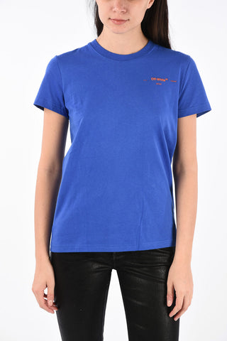 T-Shirt girocollo con Ricamo Corallo