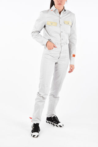 Twill Utility-Style Jumpsuit