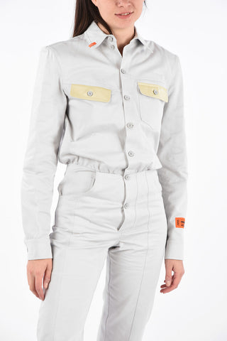 Twill Utility-Style Jumpsuit