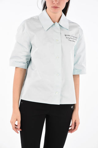 Camicia in Popeline BOWLING Manica Corta