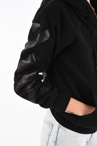 Felpa Oversize DIAG in Cotone con Chiusura Zip 