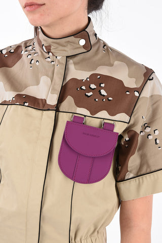 Utility-Style Jumpsuit with Camouflage Details