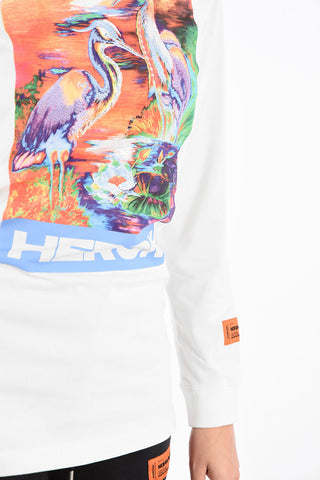 T-shirt Stampata Manica Lunga