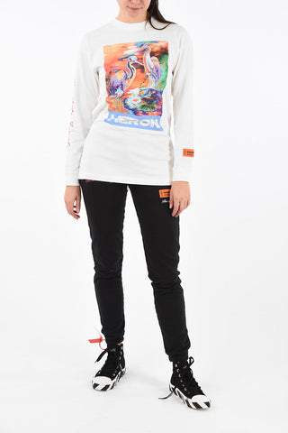 T-shirt Stampata Manica Lunga