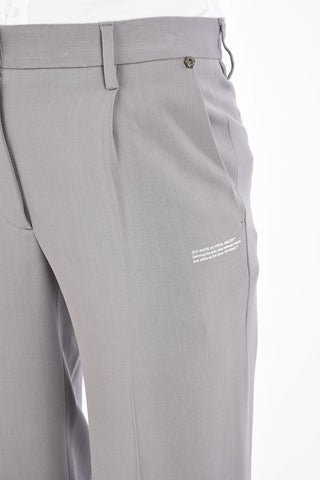 cuffed hem Single Pleat Tailoring Palazzo trousers