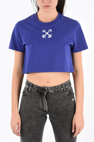Spray Arrow Casual Crop T-shirt