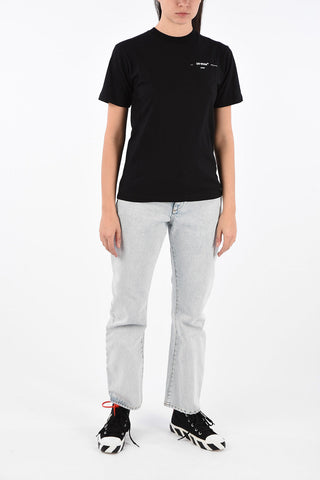 Puzzle Arrow-Print Back Casual T-shirt