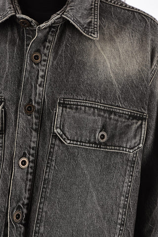 T-shirt Oversize Moonwash in Denim